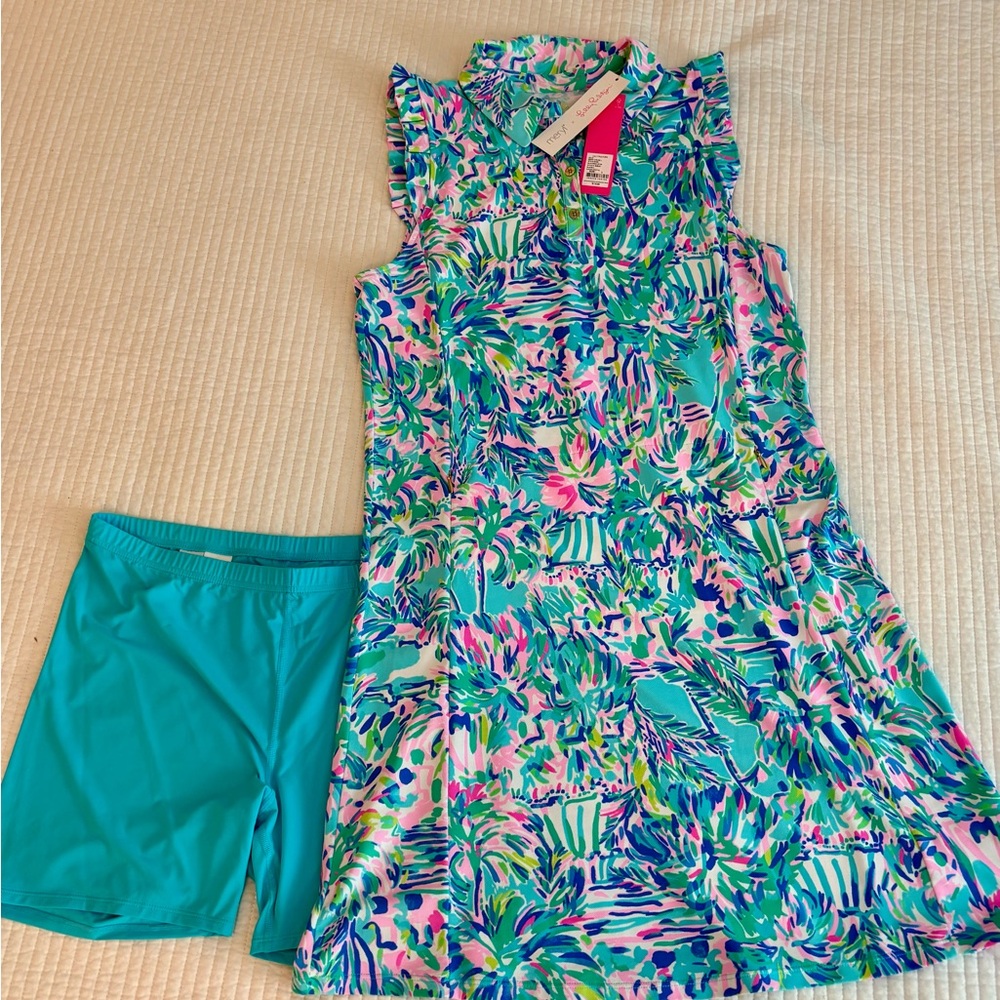 NWT Lilly Pulitzer “Cabana Cocktail” Luxletic Dress & shorts
